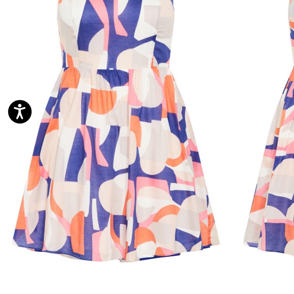 Colorful Abstract Print Dress - Picture 3 of 6